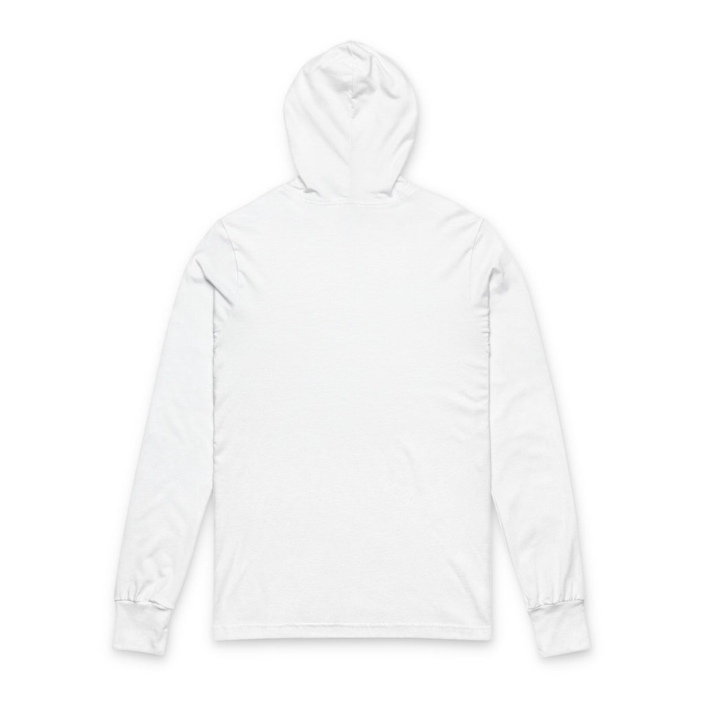 Copy of Black and White Unisex Hooded Long Sleeve Tee - Sudaderas Blanco y Negro