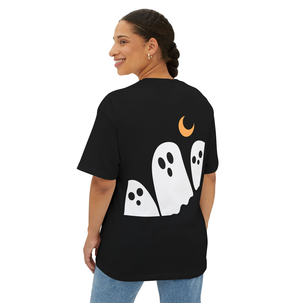 Halloween Vibes Oversized Tee, Unisex Halloween Shirt, Fall Fashion Tee, Spooky Season Top, Pumpkin Graphic Tee, Comfortable Casual Tee