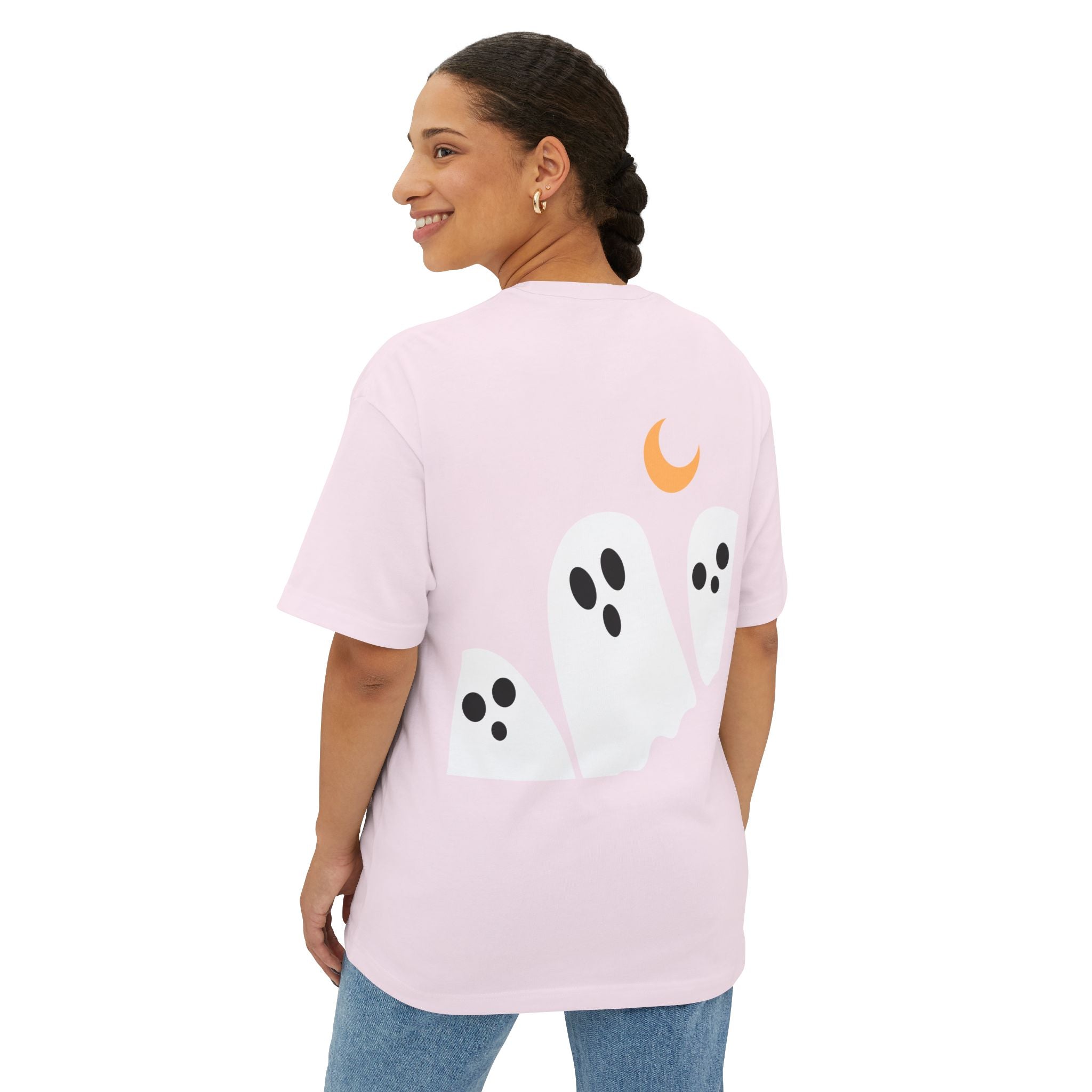 Halloween Vibes Oversized Tee, Unisex Halloween Shirt, Fall Fashion Tee, Spooky Season Top, Pumpkin Graphic Tee, Comfortable Casual Tee