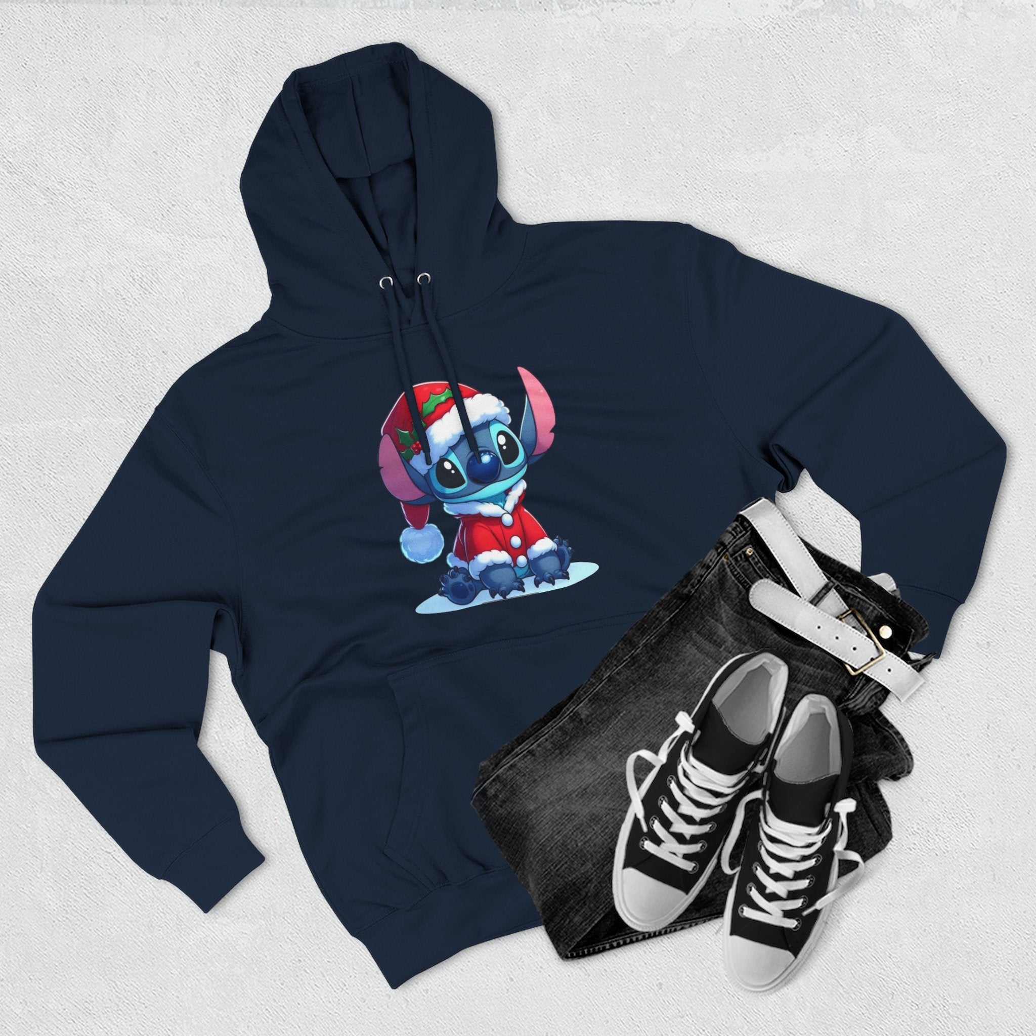 Christmas Stitch Hoodie — Cute Holiday Cartoon Pullover