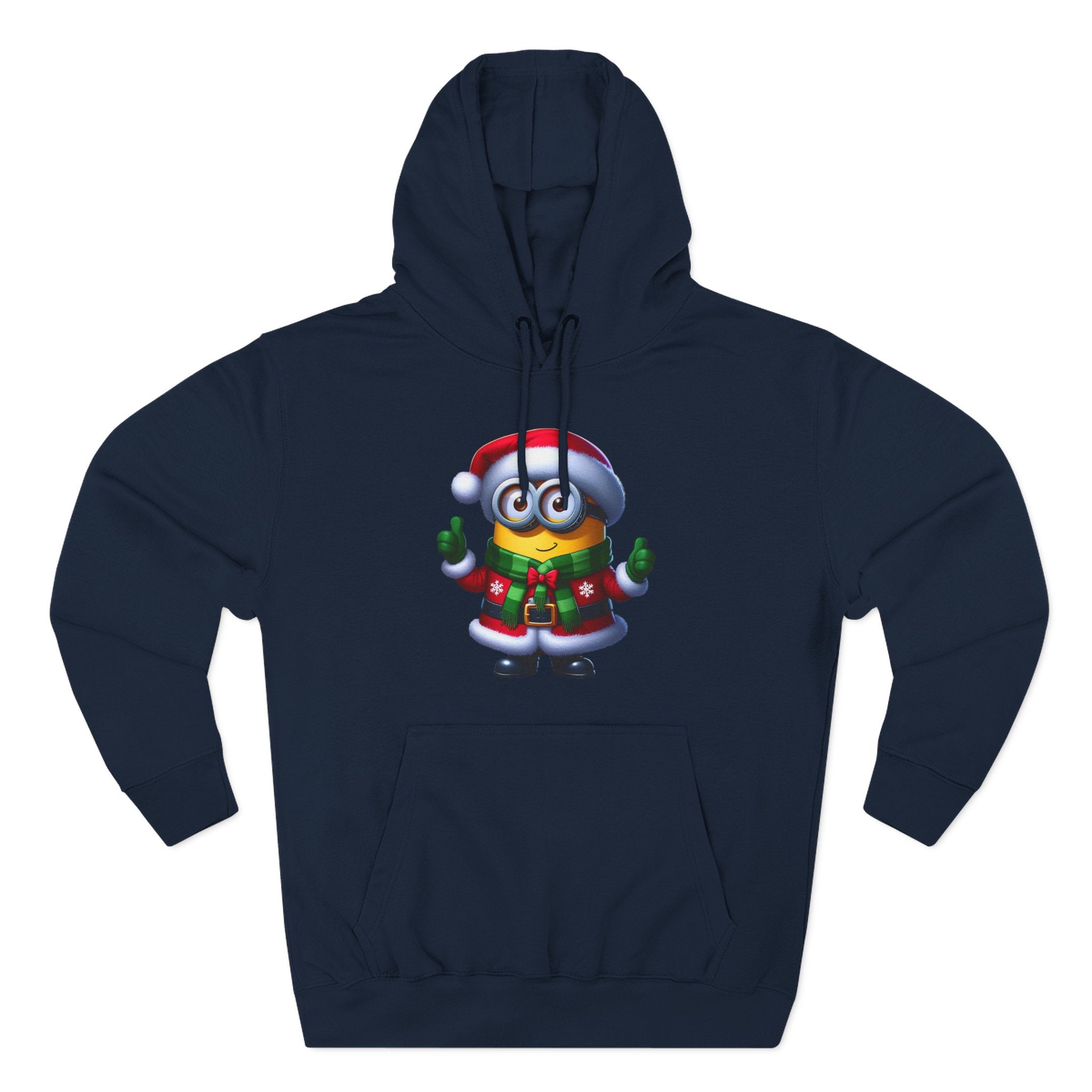 Holiday Minion Santa Hoodie — Cute Christmas Fleece Pullover