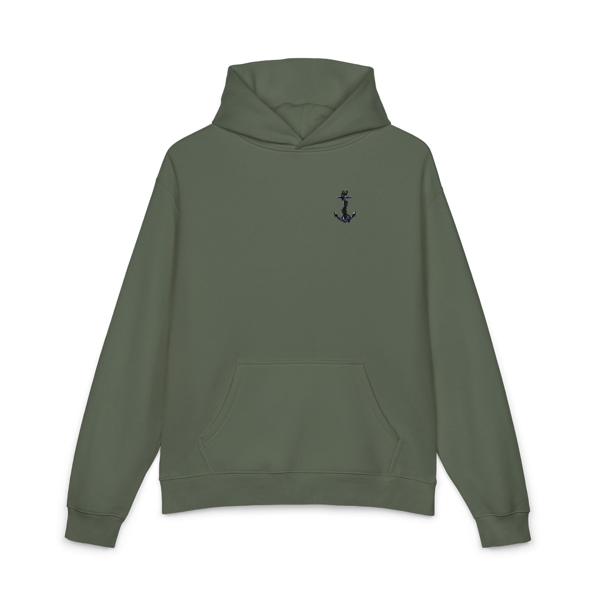 Copy of Anchor Embroidered Hoodie — Minimal Nautical Relaxed Pullover