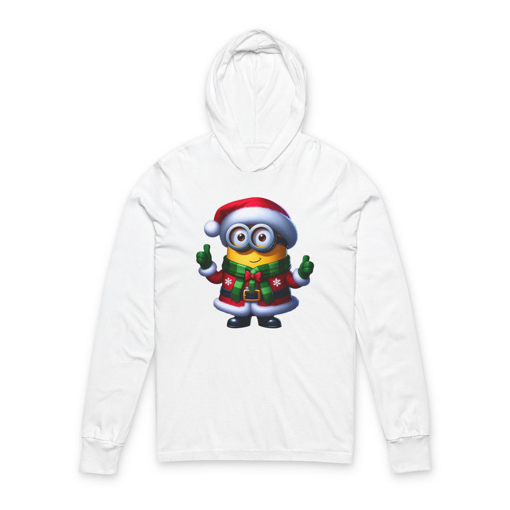 Christmas Minion Hoodie Tee — Festive Holiday Cartoon Hooded Long Sleeve