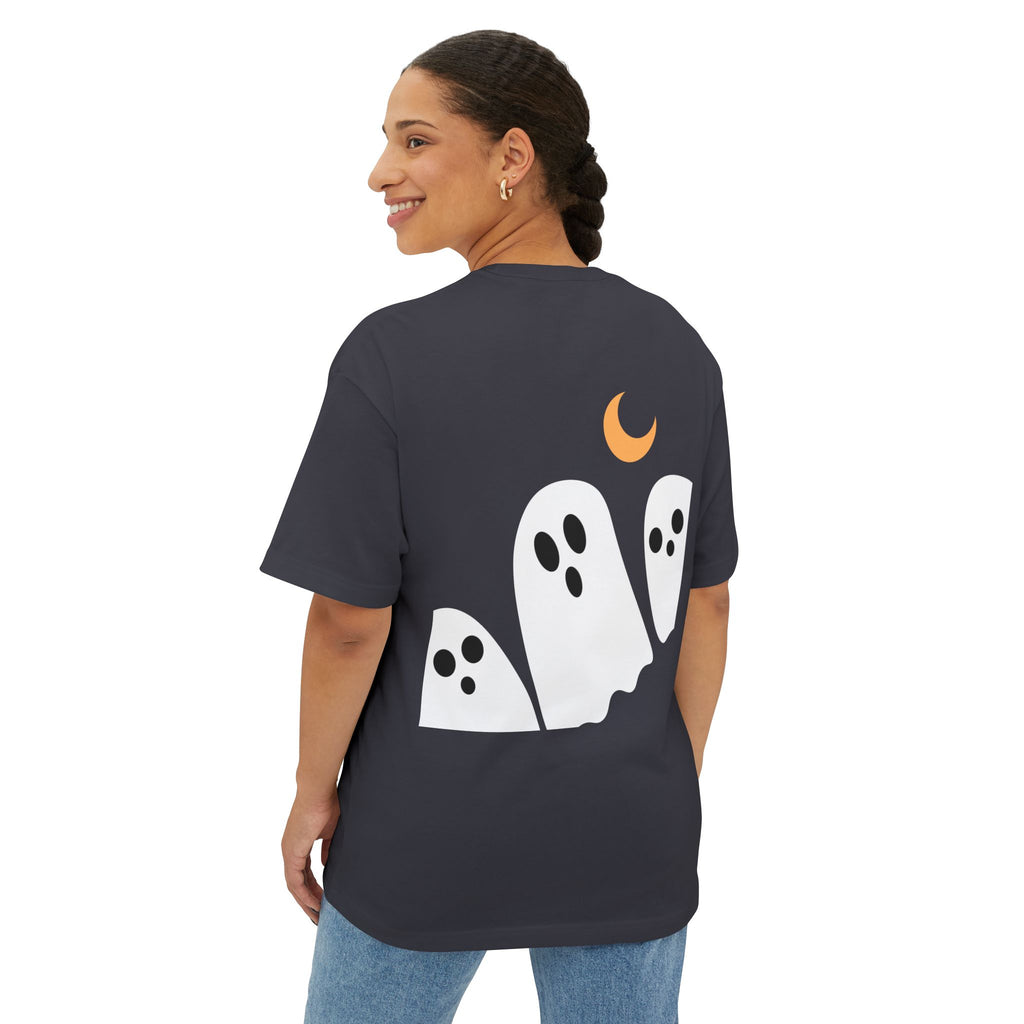 Halloween Vibes Oversized Tee, Unisex Halloween Shirt, Fall Fashion Tee, Spooky Season Top, Pumpkin Graphic Tee, Comfortable Casual Tee