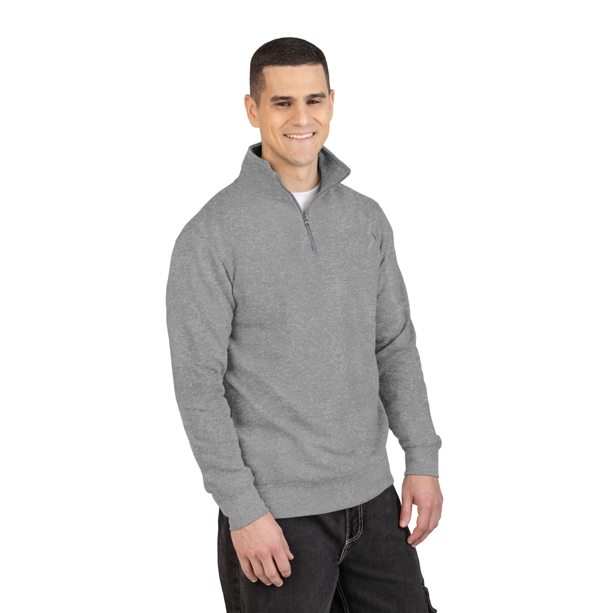 Embroidered Crescent & Calligraphy Fleece Pullover