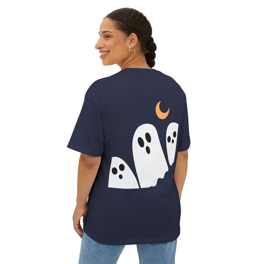 Halloween Vibes Oversized Tee, Unisex Halloween Shirt, Fall Fashion Tee, Spooky Season Top, Pumpkin Graphic Tee, Comfortable Casual Tee