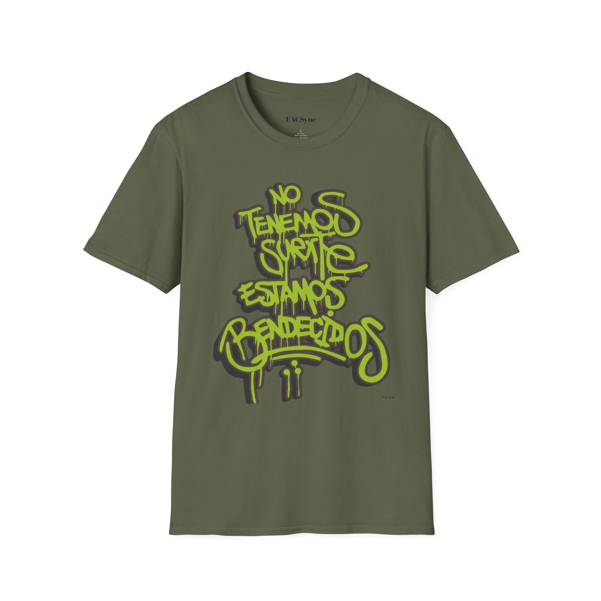 Graffiti-Inspired Unisex Softstyle T-Shirt - Streetwear Fashion, Stylish Gift, Casual Wear, Comfortable Tee, Urban Art Tee