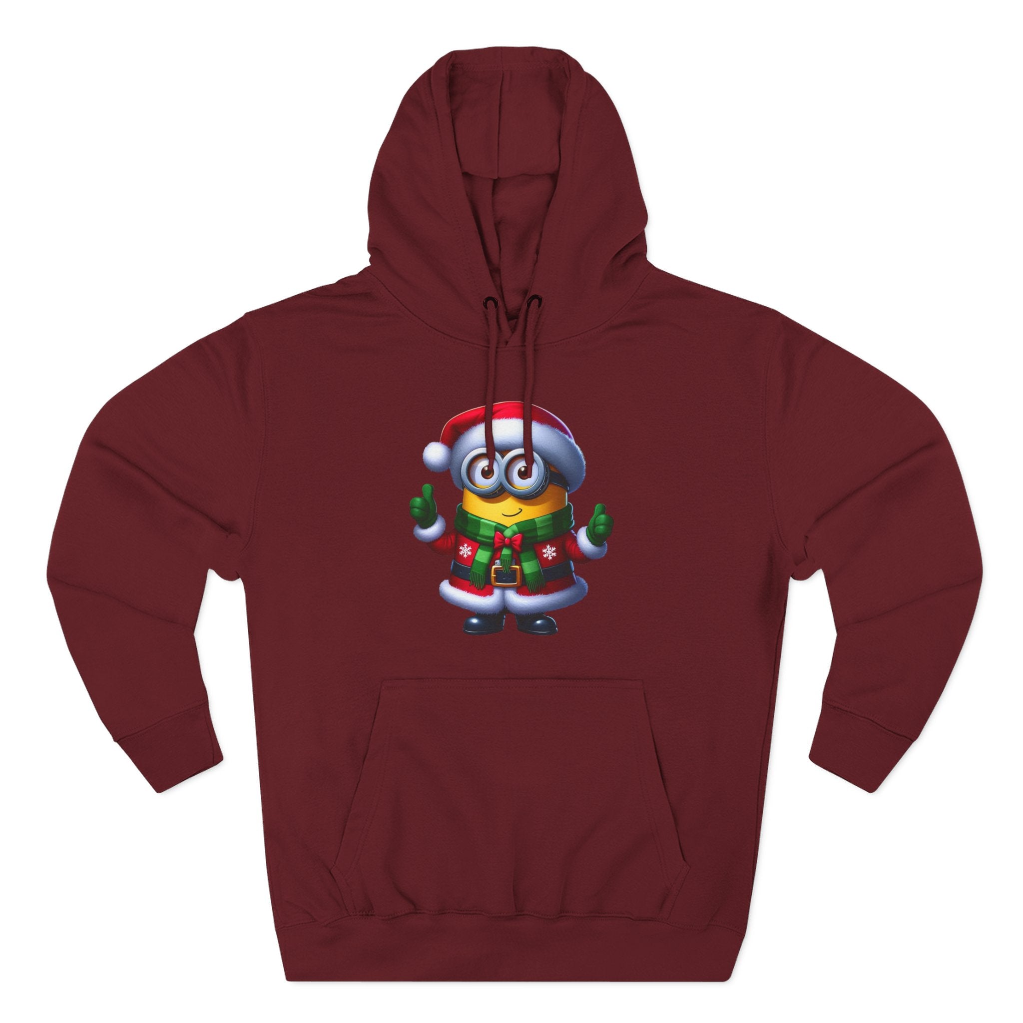 Holiday Minion Santa Hoodie — Cute Christmas Fleece Pullover