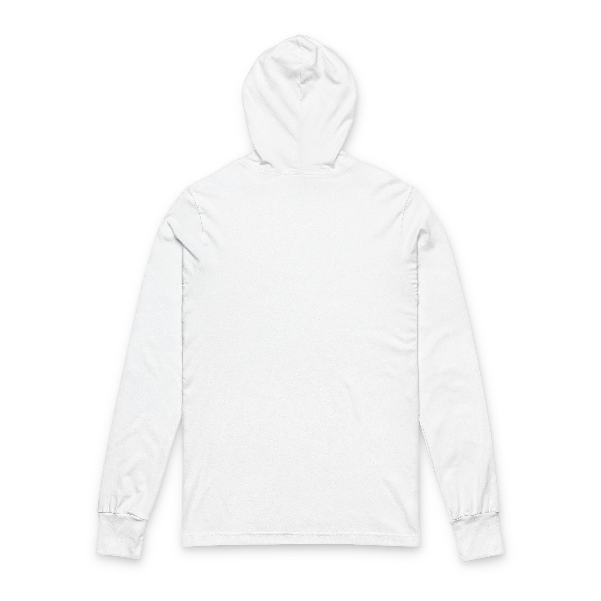 Copy of Copy of Black and White Unisex Hooded Long Sleeve Tee - Sudaderas Blanco y Negro