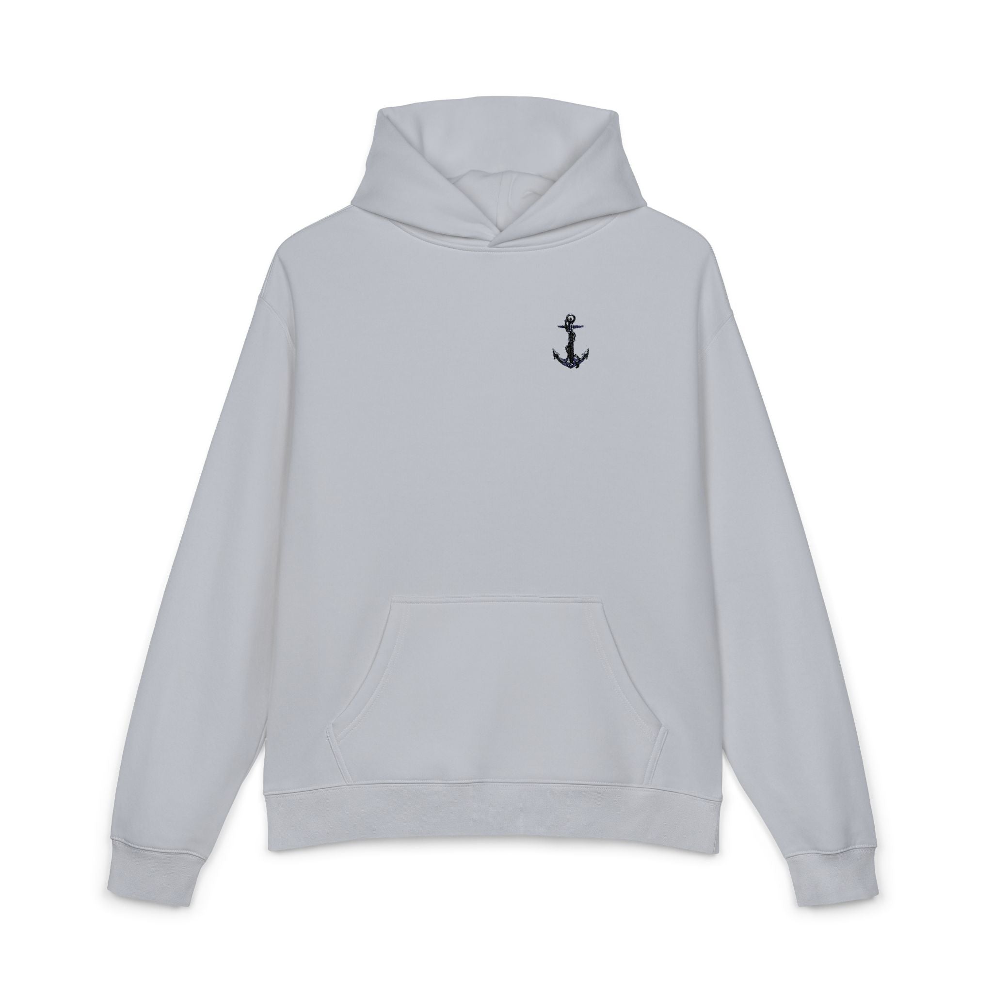 Copy of Anchor Embroidered Hoodie — Minimal Nautical Relaxed Pullover