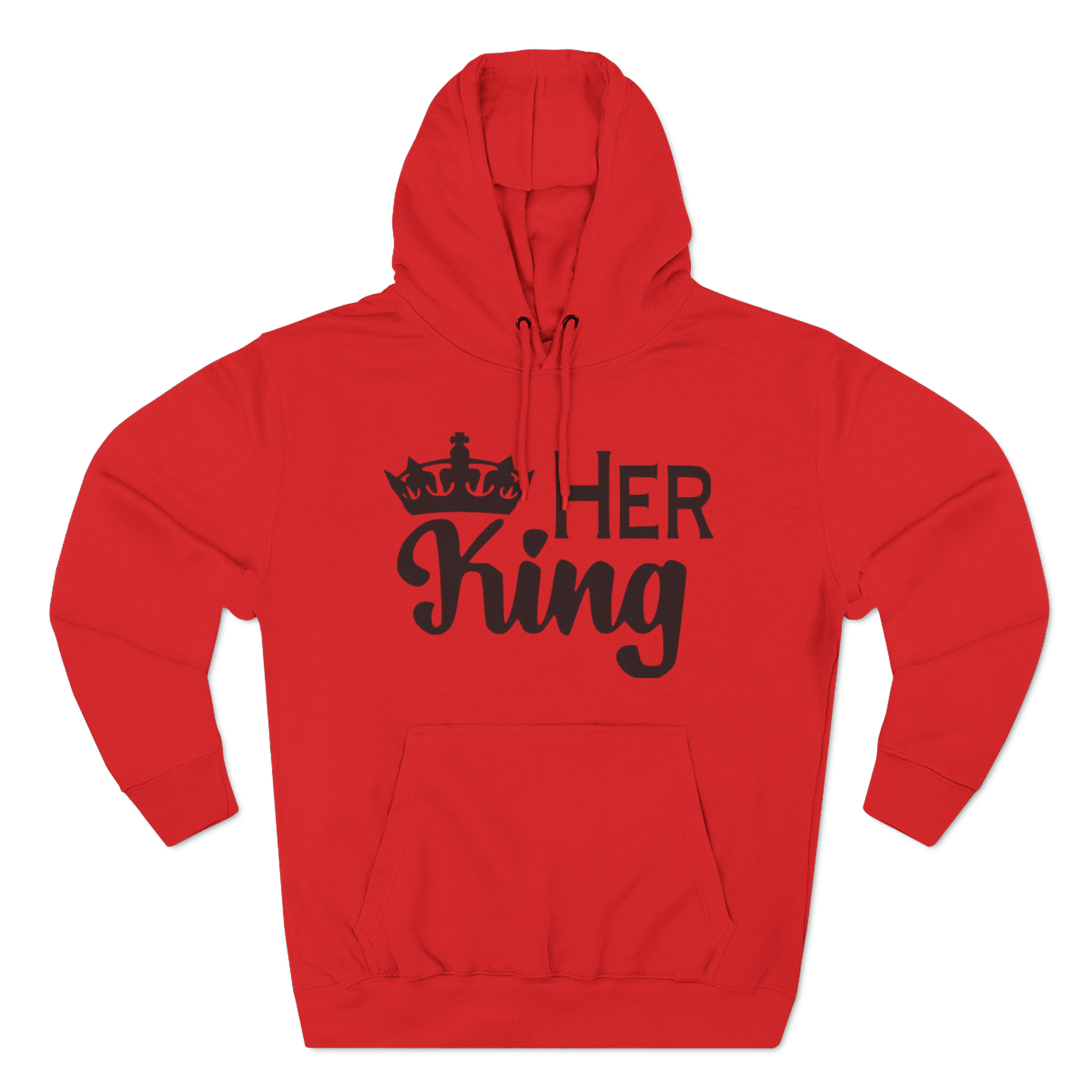 Her King Hoodie – "Her King" Graphic Fleece Pullover