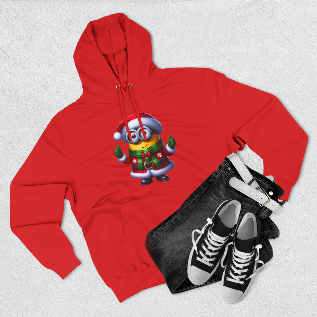 Holiday Minion Santa Hoodie — Cute Christmas Fleece Pullover
