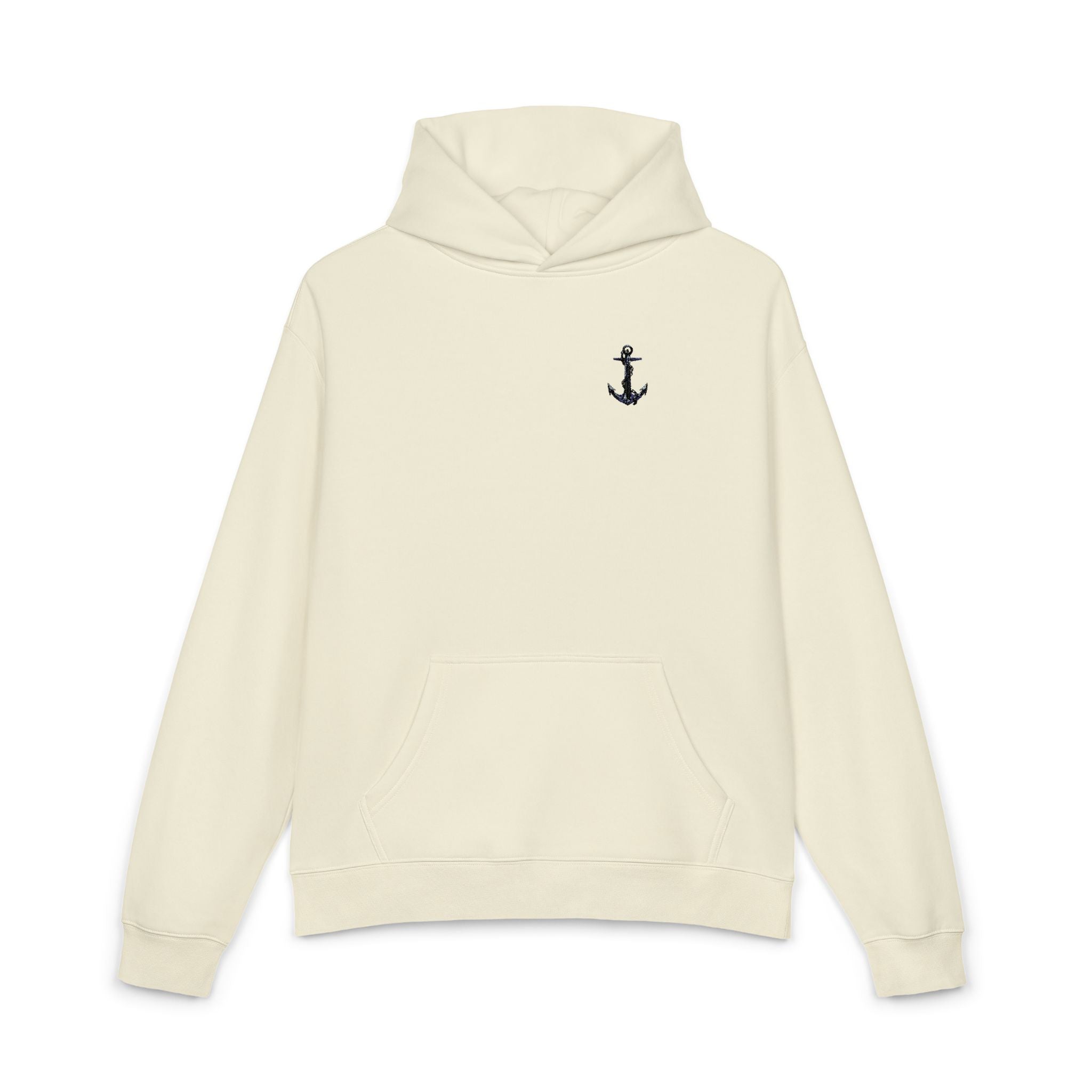 Copy of Anchor Embroidered Hoodie — Minimal Nautical Relaxed Pullover