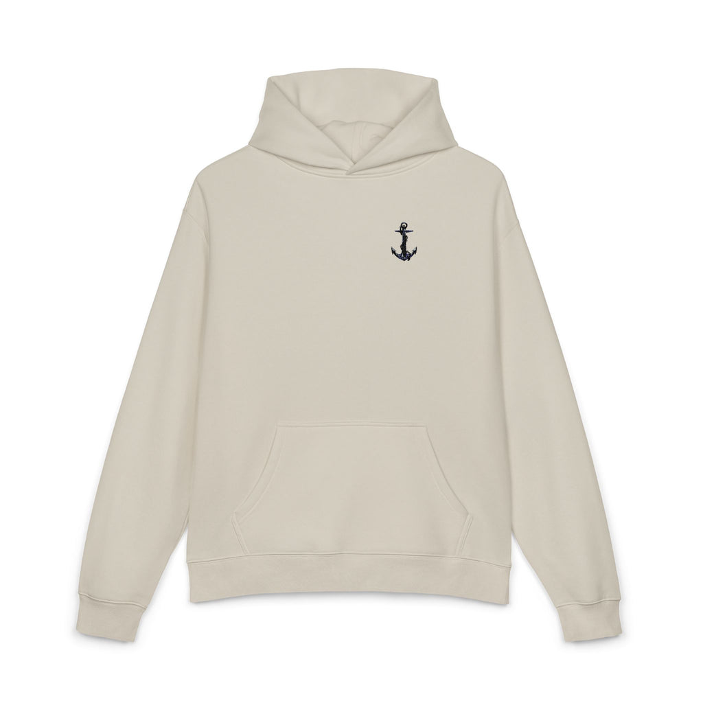 Copy of Anchor Embroidered Hoodie — Minimal Nautical Relaxed Pullover