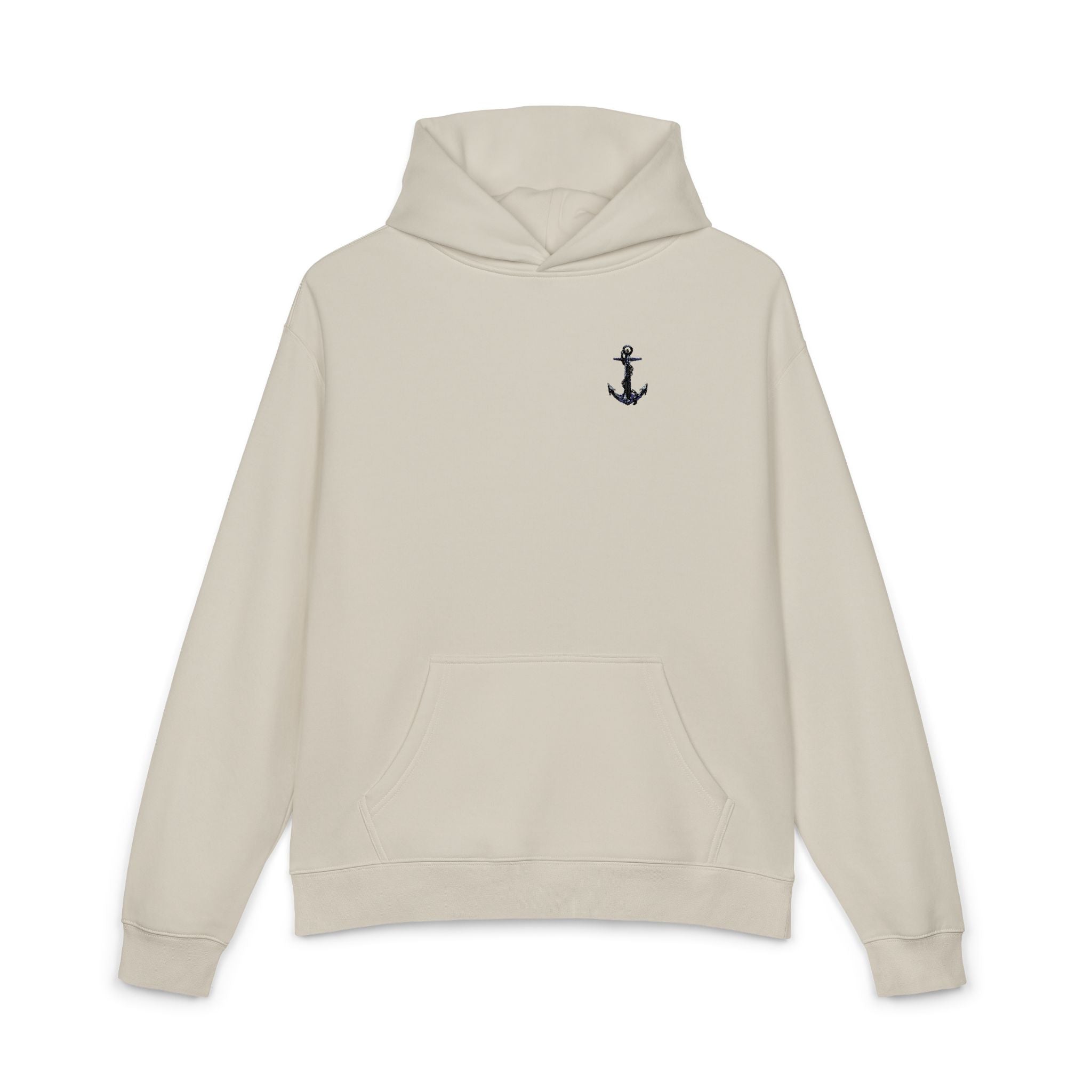 Copy of Anchor Embroidered Hoodie — Minimal Nautical Relaxed Pullover