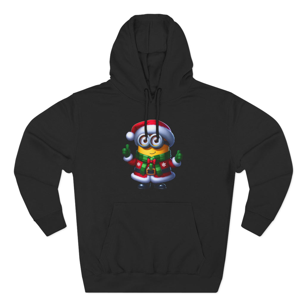 Holiday Minion Santa Hoodie — Cute Christmas Fleece Pullover