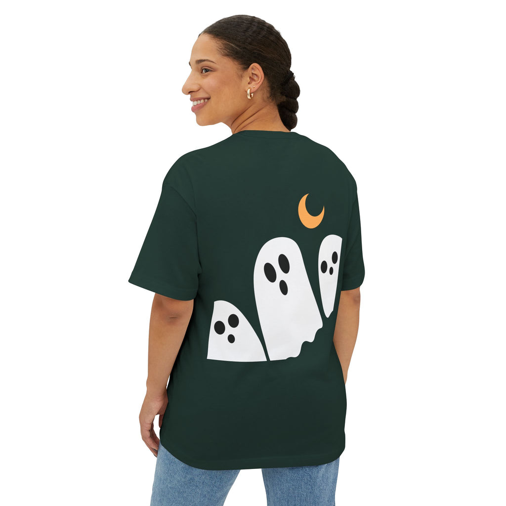 Halloween Vibes Oversized Tee, Unisex Halloween Shirt, Fall Fashion Tee, Spooky Season Top, Pumpkin Graphic Tee, Comfortable Casual Tee