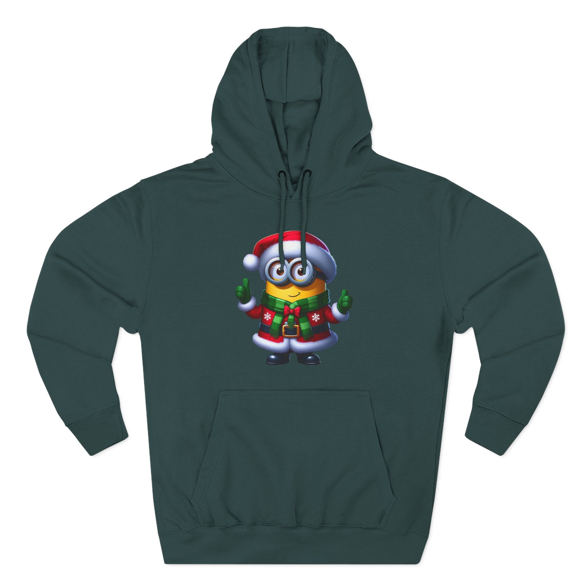 Holiday Minion Santa Hoodie — Cute Christmas Fleece Pullover