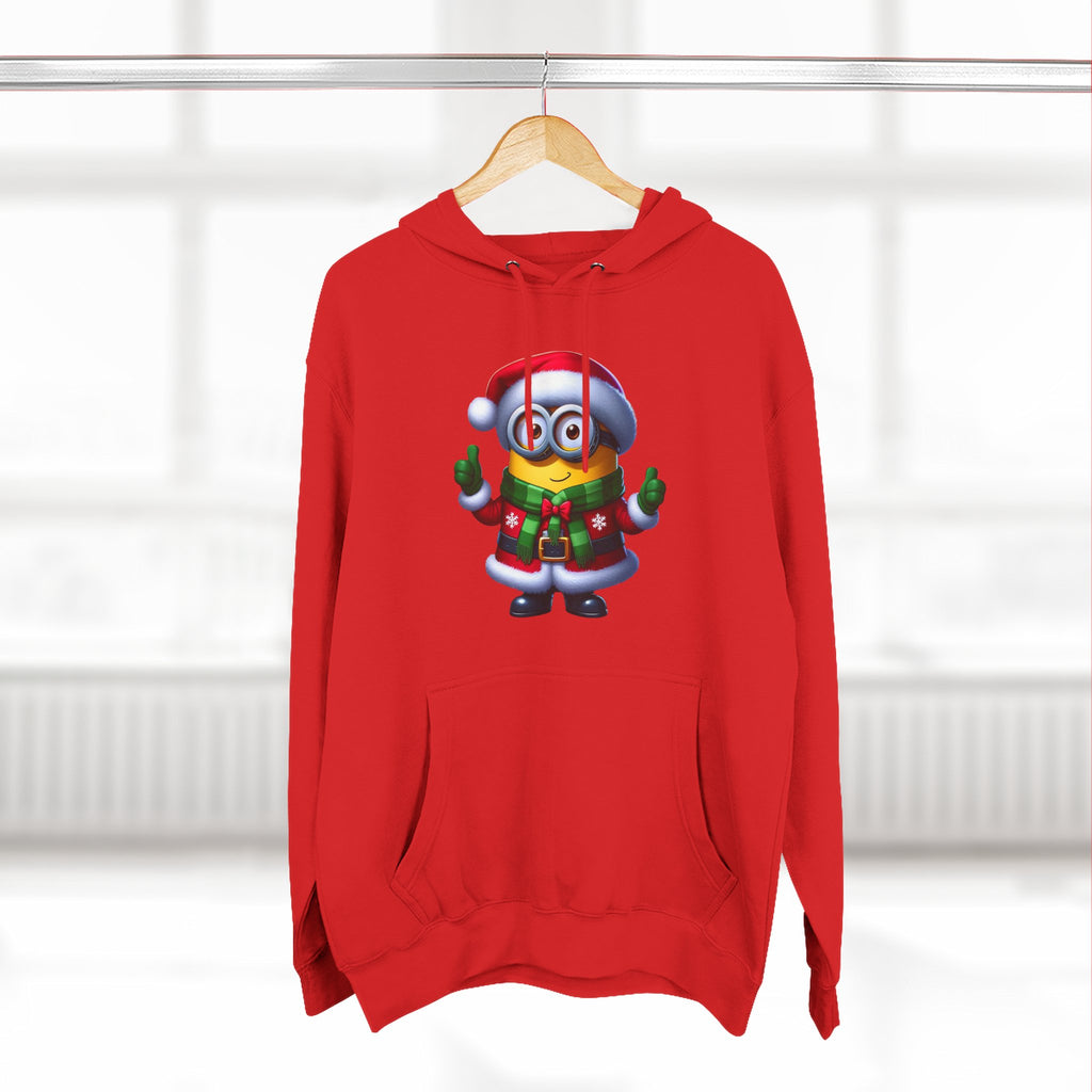Holiday Minion Santa Hoodie — Cute Christmas Fleece Pullover