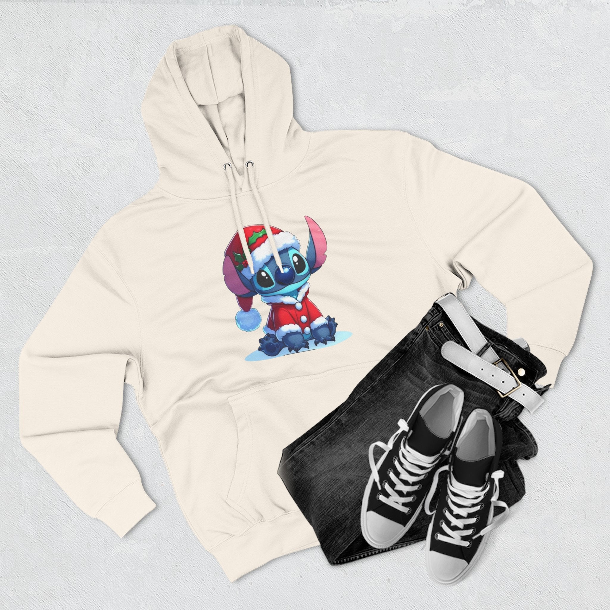 Christmas Stitch Hoodie — Cute Holiday Cartoon Pullover
