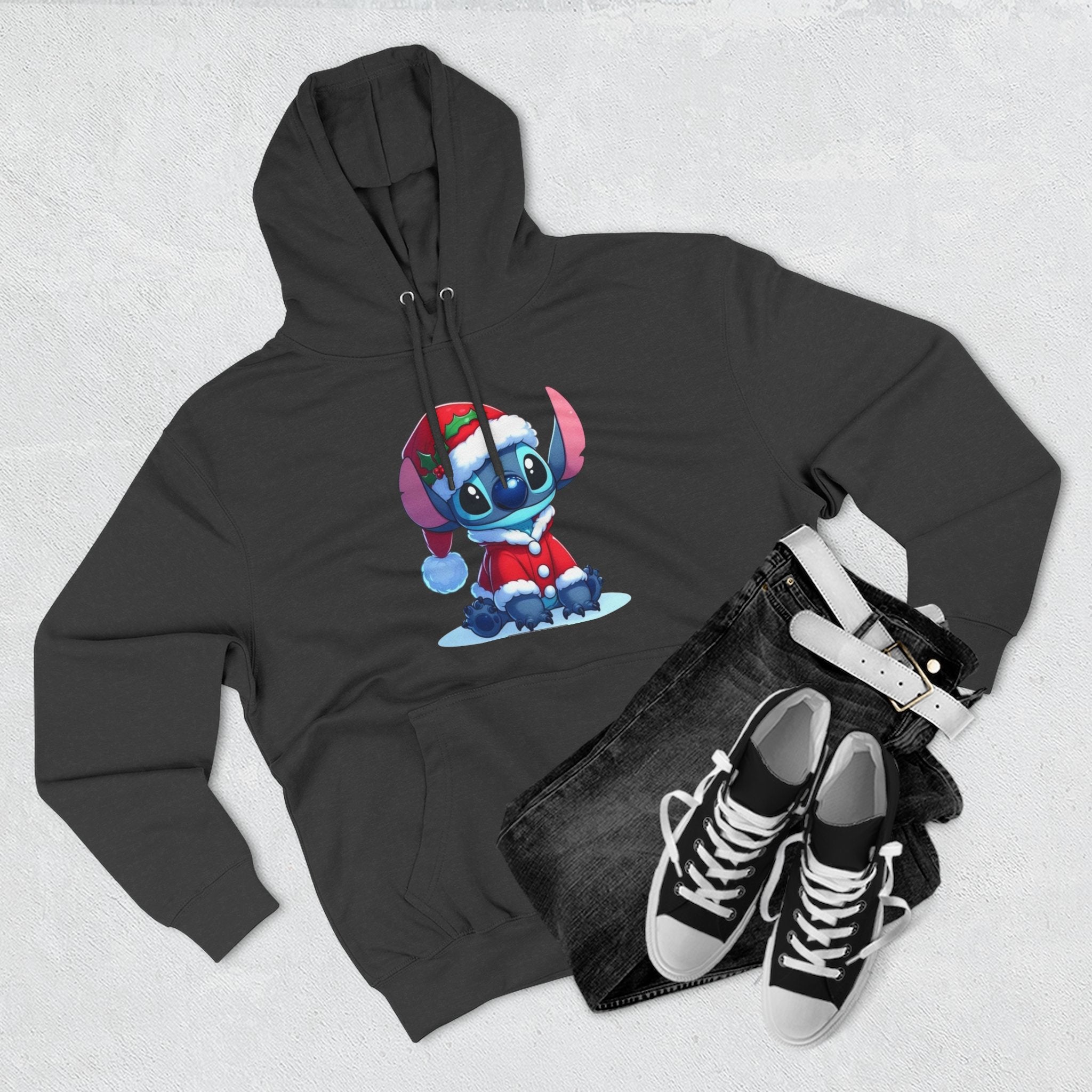 Christmas Stitch Hoodie — Cute Holiday Cartoon Pullover