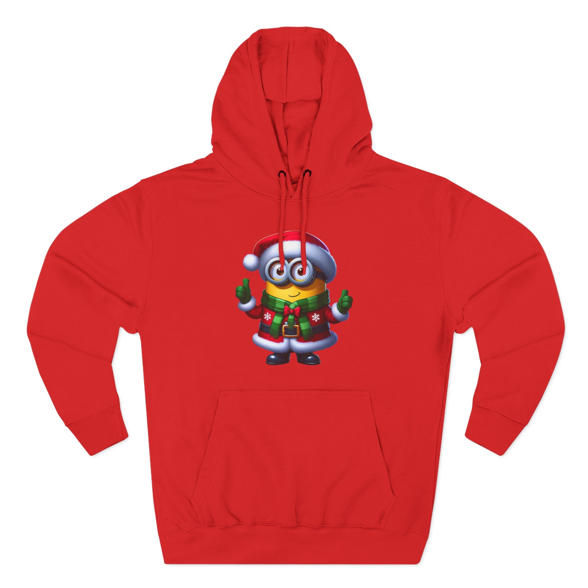 Holiday Minion Santa Hoodie — Cute Christmas Fleece Pullover