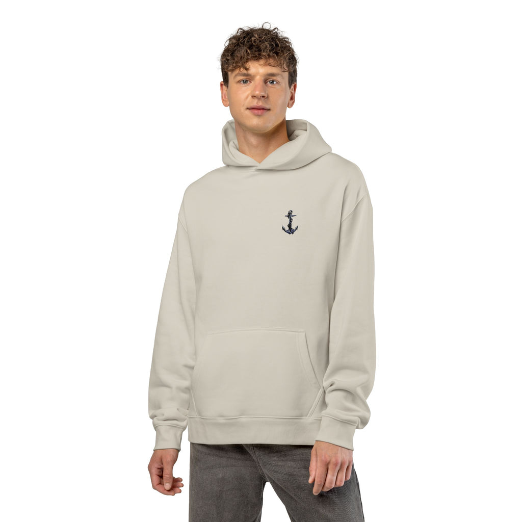Copy of Anchor Embroidered Hoodie — Minimal Nautical Relaxed Pullover