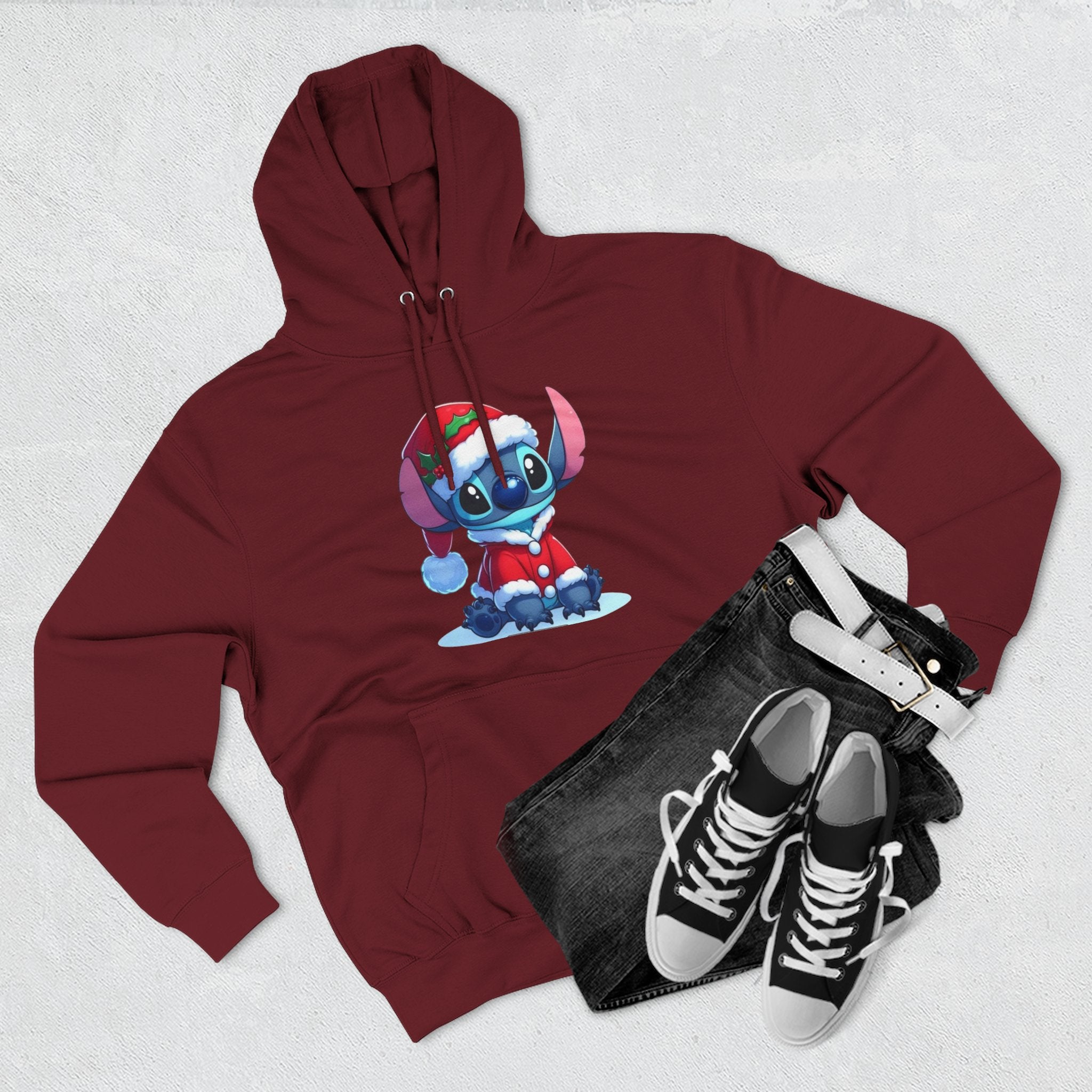 Christmas Stitch Hoodie — Cute Holiday Cartoon Pullover